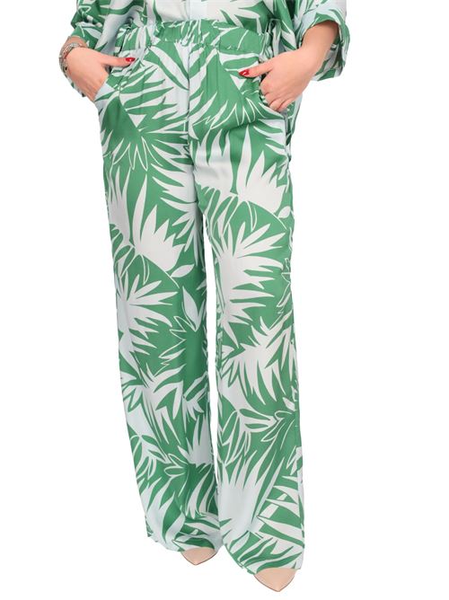 Pantaloni con stampa all over Liu Jo | CA5396TS074.M9258